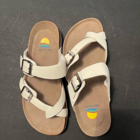 Maui Island Sandals White Size 7 New never worn - Picture 2 of 4